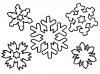 Снежинки шаблоны Раскраски для детского сада