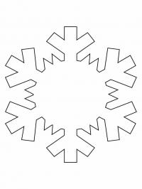 Снежинки шаблоны Раскраски для детского сада