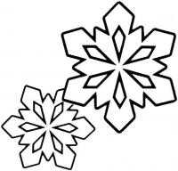 Снежинки для аппликаций и поделок Раскраски для детского сада