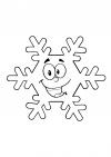 Веселая снежинка Раскраски для детского сада