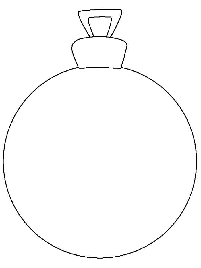 раскраска Рождественские шары и другие украшения украшать дерево