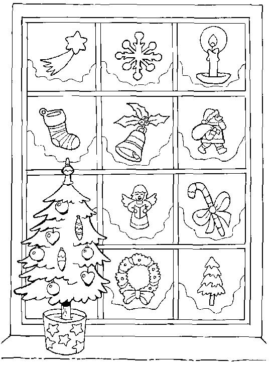 Новогодние открытки Зимние раскраски для малышей