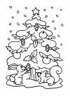Новогодняя елка Детские раскраски зима распечатать