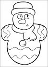 Новогодние игрушки, снеговик Рисунок раскраска на зимнюю тему