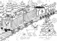 Открытки с поездом на северный полюс Детские раскраски зима распечатать